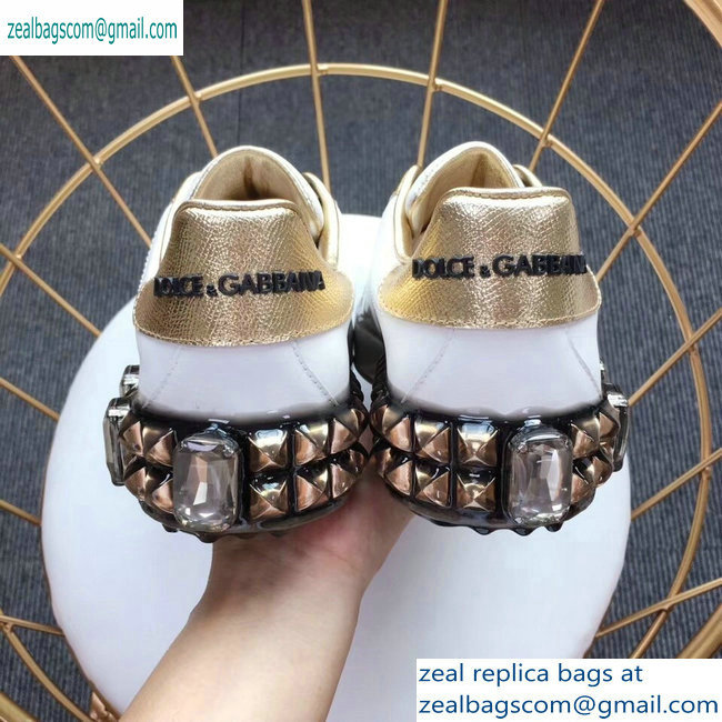 Dolce  &  Gabbana Embroidered Portofino Sneakers 02 2019